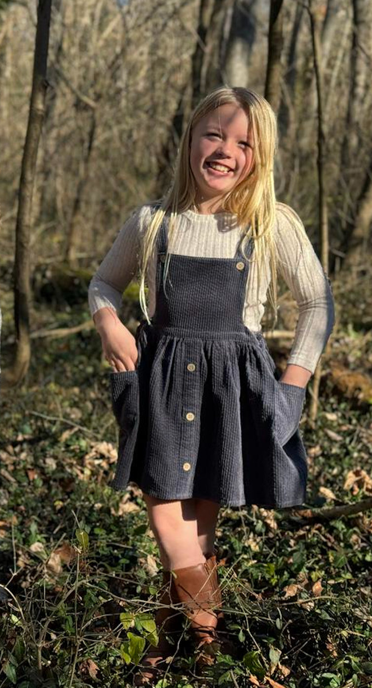 Autumn Pinafore | Charcoal