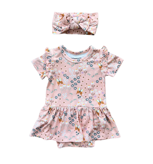 Bodysuit Dress | Butterfly Garden