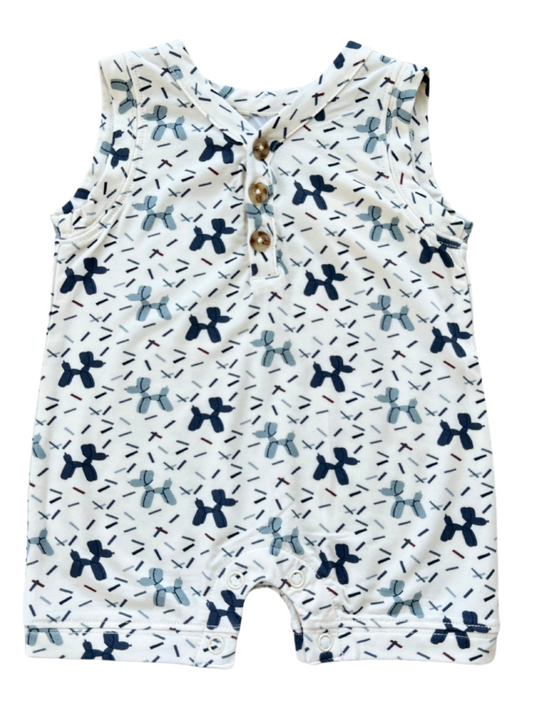 Sleeveless Romper | Balloon Dog