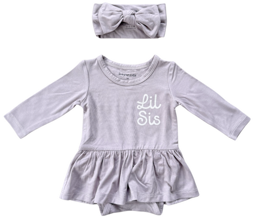 Baby Bodysuit Dress | Lil Sis
