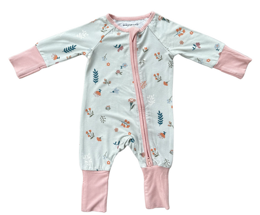 Zip Footie | Botanical