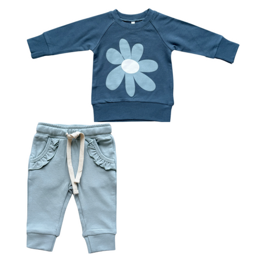 Raglan Sweatsuit Set | Slate Daisy