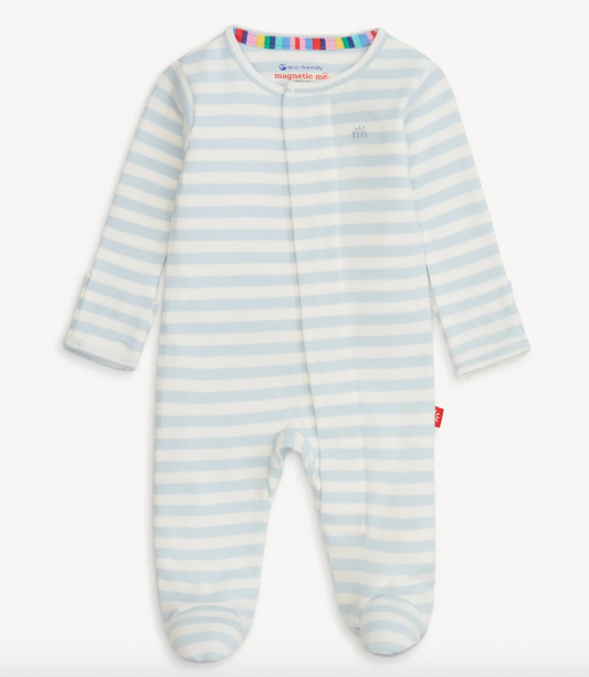 Footie | Blue Stripe
