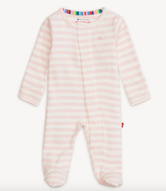 Footie | Pink Stripe