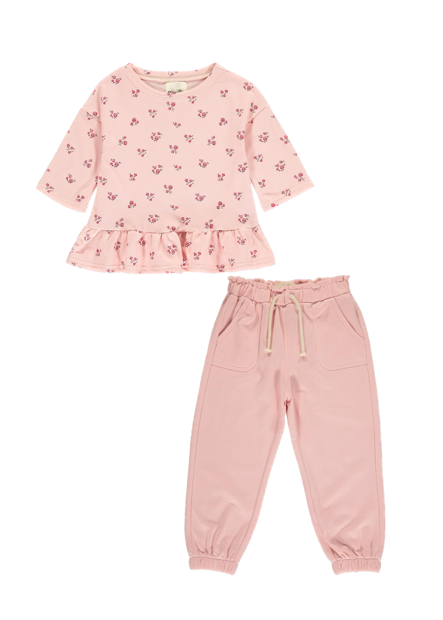 Eliana Blouse + Jogger Set | Rose