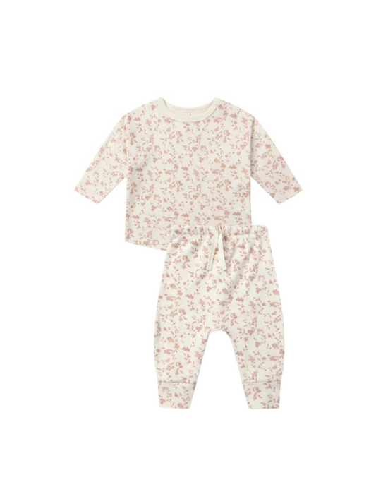 Tee + Drawstring Pant | French Garden
