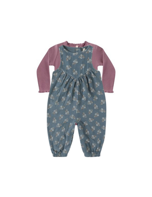 Maisie Overall Set | Blue Floral
