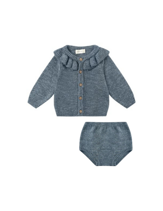 Ruffle Collar Set | Ocean