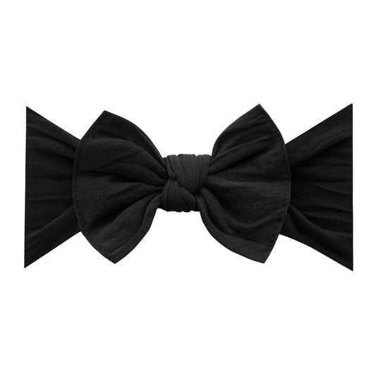 Solid Knot Headband Black