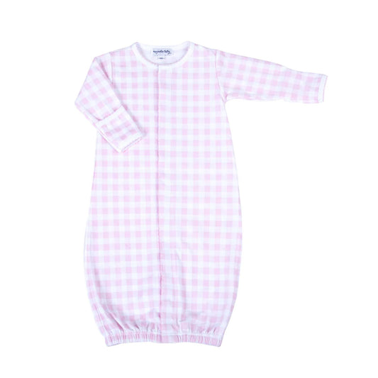 Convertible Gown | Pink Check