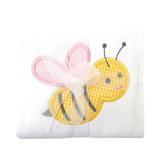 Burp Pad | Pink Bumble Bee