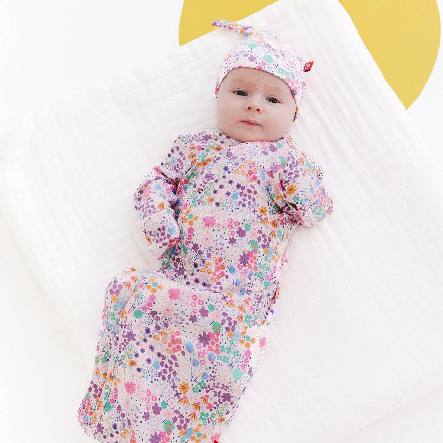 Gown + Hat Set | Isla, NB-3m