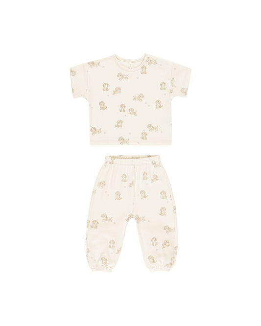 Jersey Tee + Pant Set | Puppies