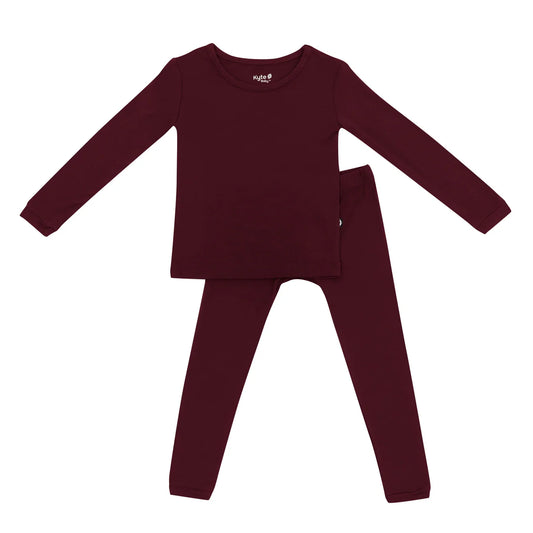 Long Sleeve Pajamas | Burgundy