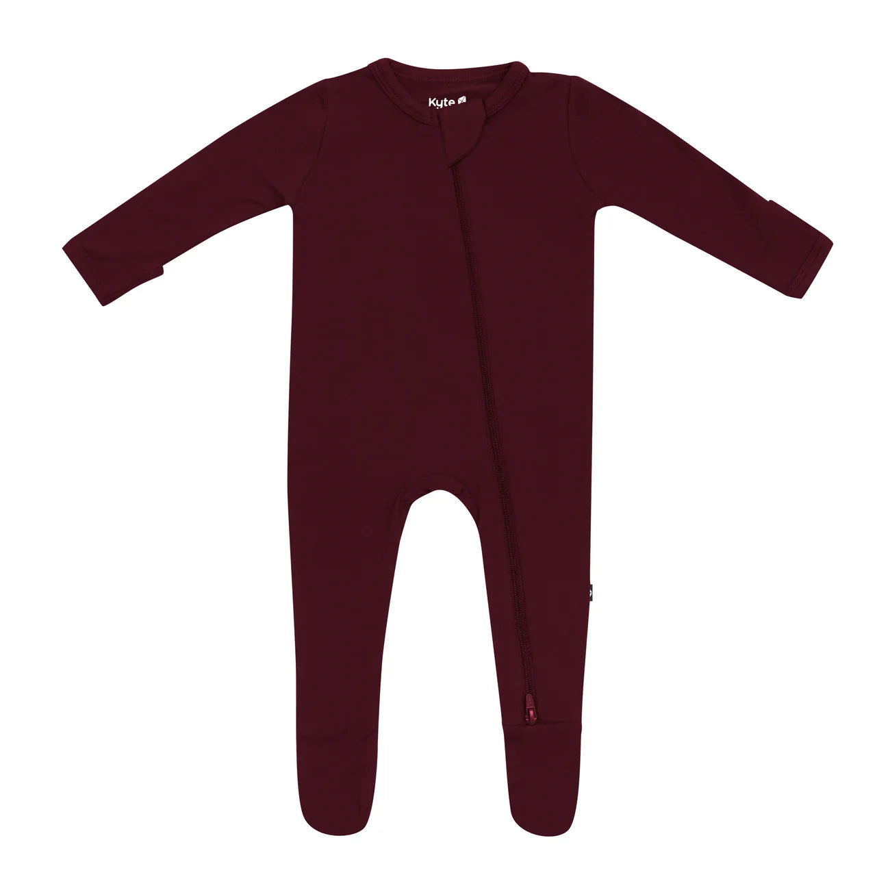 Zip footie | Burgundy