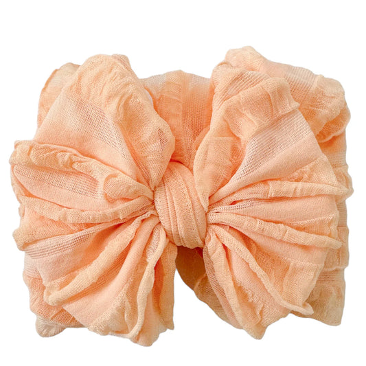 Ruffle Headwrap | Peach