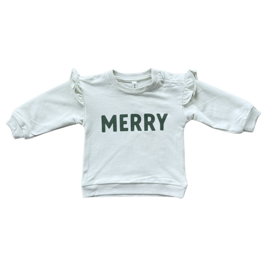 Ruffle Sweatshirt | Merry
