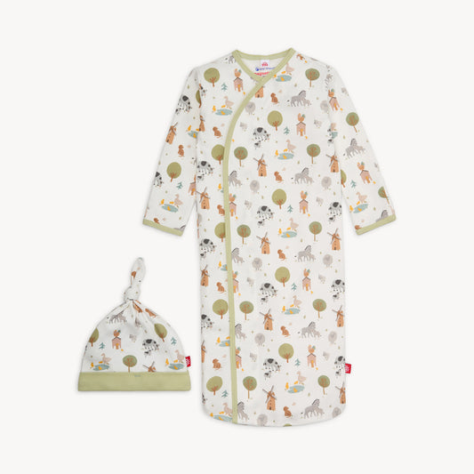 Funny Farm | Gown + Hat Set