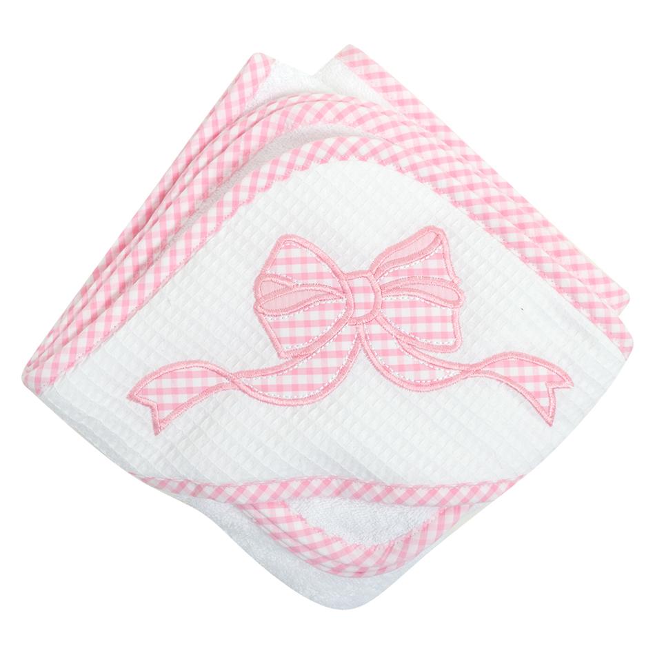 Hooded Towel and Washcloth Set | Bow