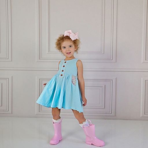 Swoon Baby Petal Pocket Dress + Shorties,5
