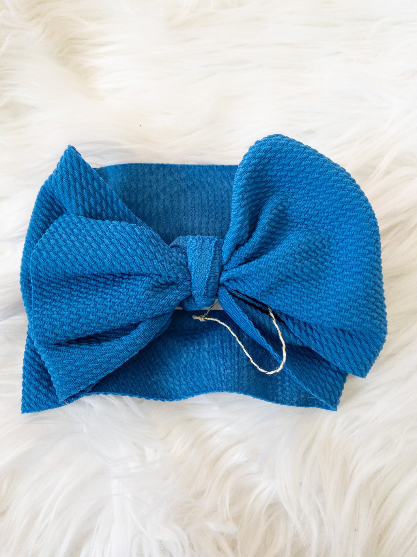 Waffle Knit Headwrap Cyan