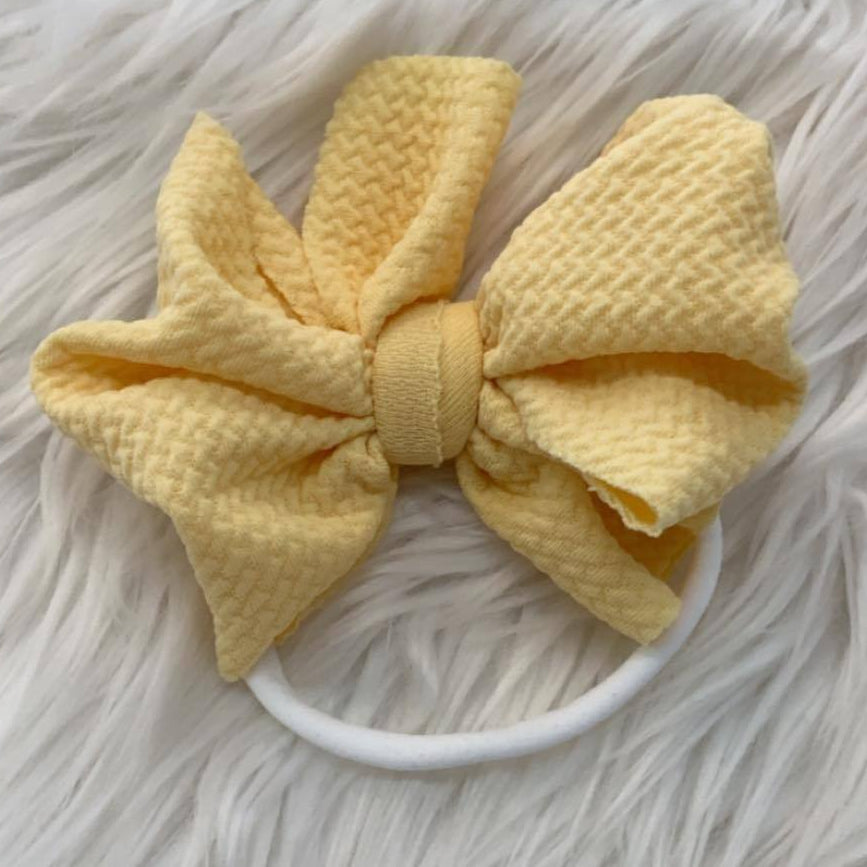 Mini Waffle Knit Headband Butterscotch