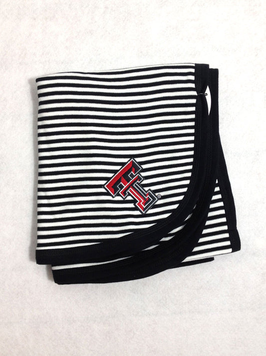 Texas Tech Black Striped Blanket