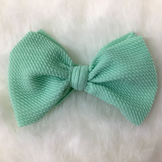 Waffle Knit Clip Mint