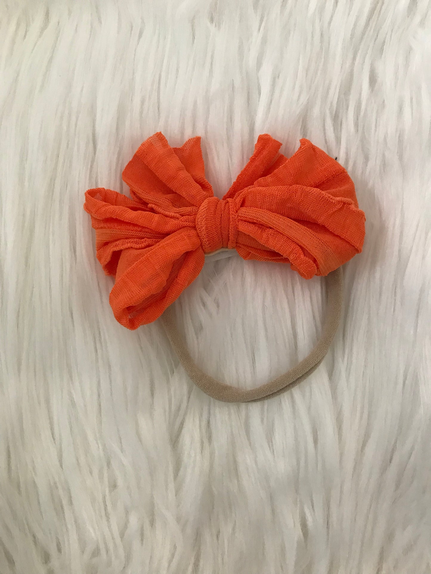 Mini Messy Headband Orange
