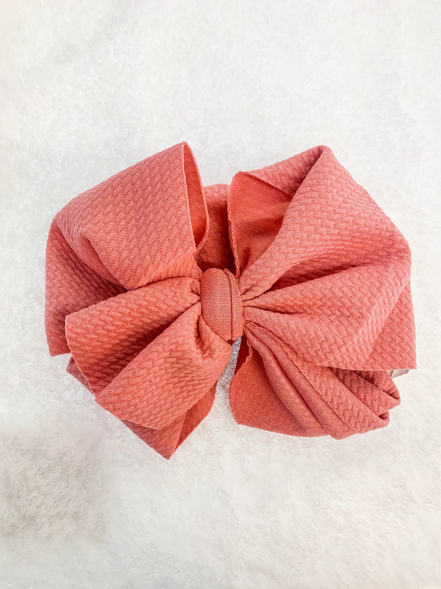 Waffle Knit Headwrap Coral
