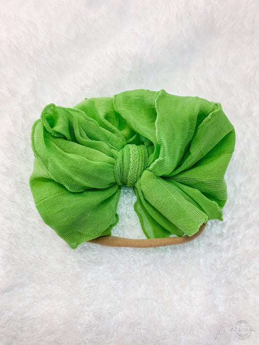 Mini Messy Headband Lime