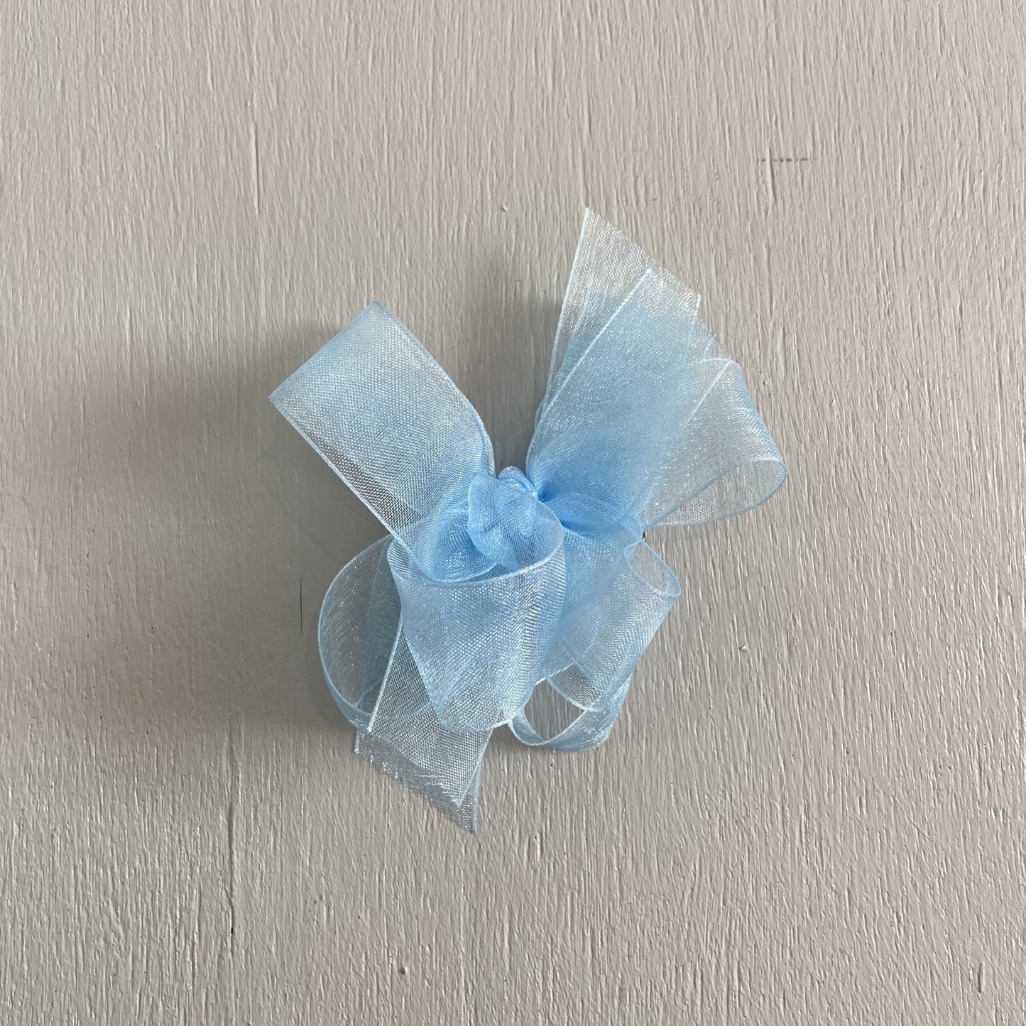 Sheer Bow, Small, Light Blue