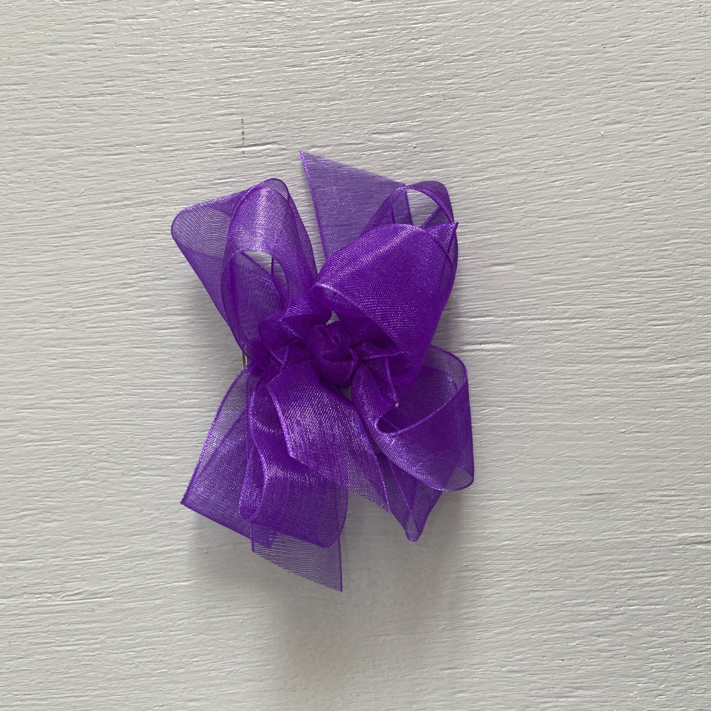 Sheer Bow, Small , Purple