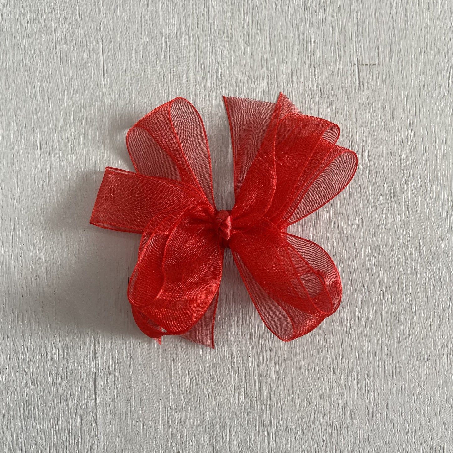 Sheer Bow, Small, Red