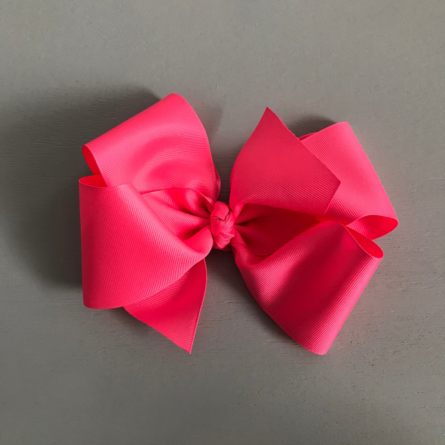 Single Grosgrain Bow, Hot Pink