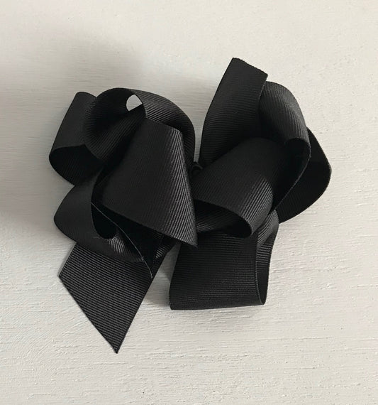 Grosgrain Bow, Large, Black