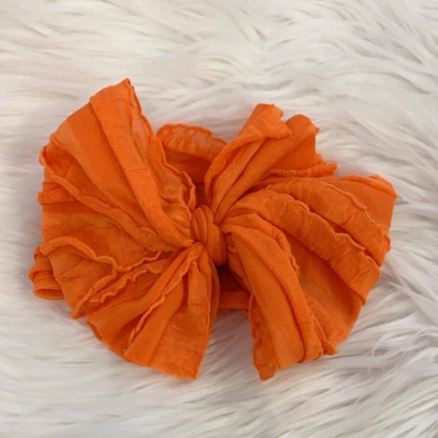 Ruffle Headwrap Orange