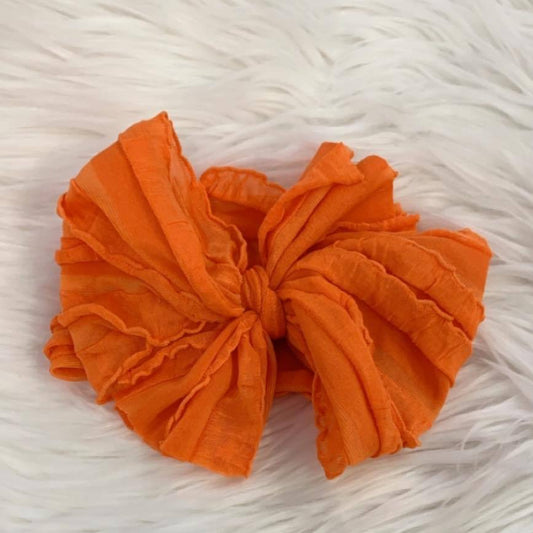 Pre/NB Ruffle Headwrap Orange