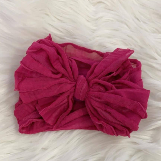 Ruffle Headwrap Pink Berry