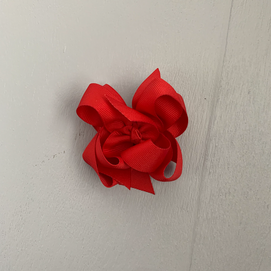 Grosgrain Bow , Small , Red