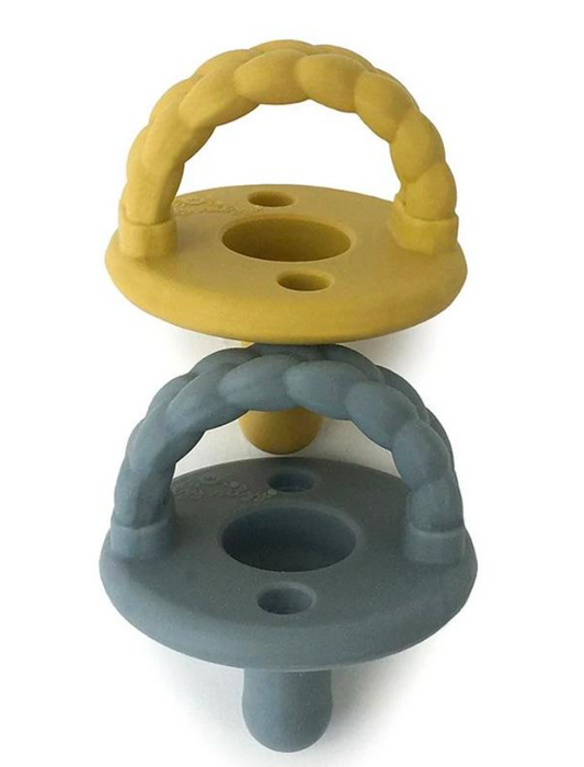 Sweetie Soother Pacifier Mustard/Gray