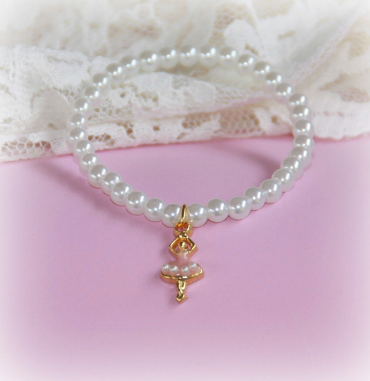 Pearl Ballerina Bracelet 6"