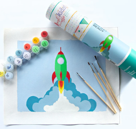 Pink Picasso Rocket Ready Paint by Number