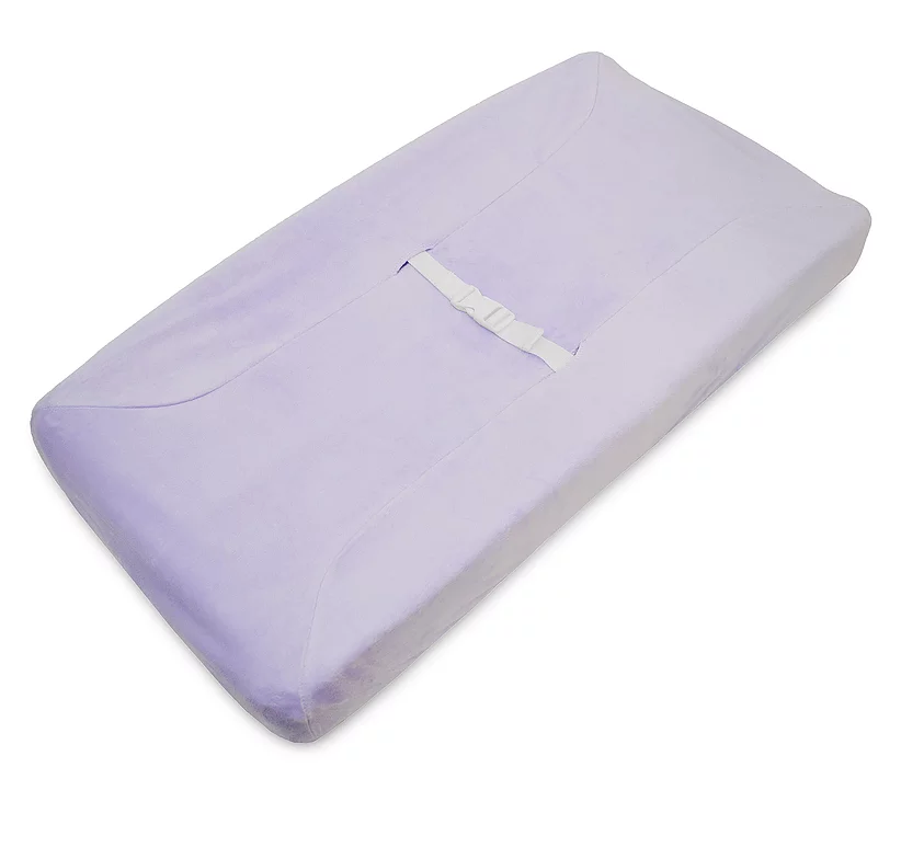 Chenille Changing Pad Cover, Lavender